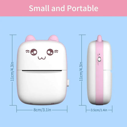 Mini Portable Bluetooth Thermal Printer – Inkless Pocket Photo & Sticker Printer