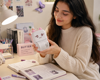 Mini Portable Bluetooth Thermal Printer – Inkless Pocket Photo & Sticker Printer