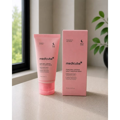 Medicube Wrapping Mask PDRN Caffeine Overnight Peel Off Facial Mask